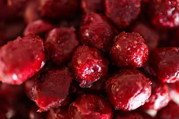 Extreme Close-up Photo of Sugary Cherries
